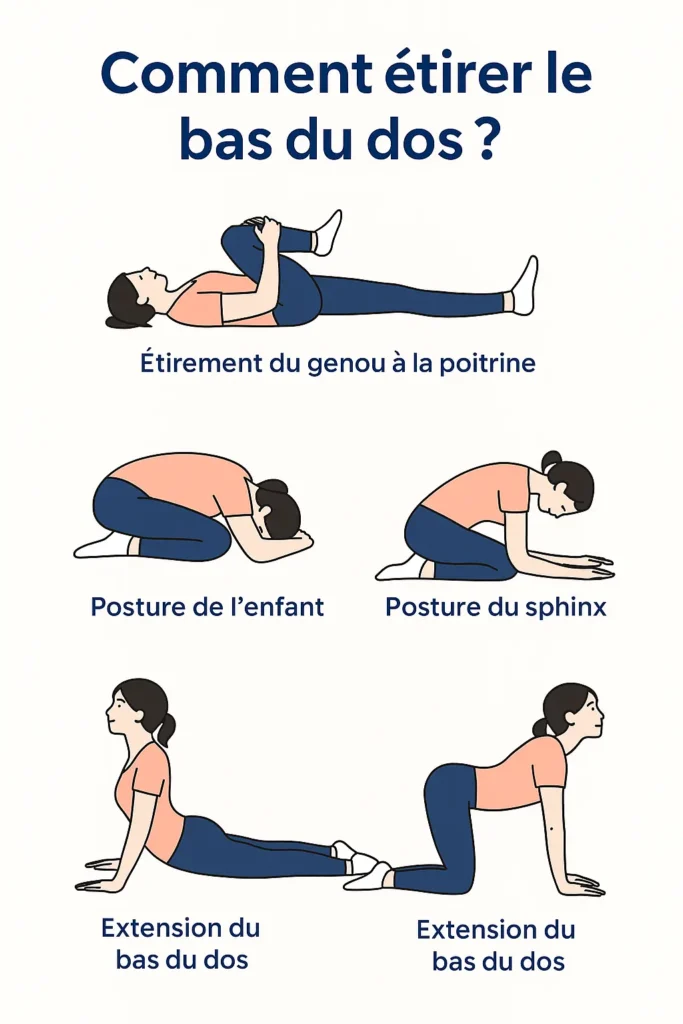 Le dos est souvent la zone la plus tendue après 50 ans.