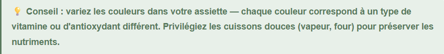 Manger plus de fruits et légumes