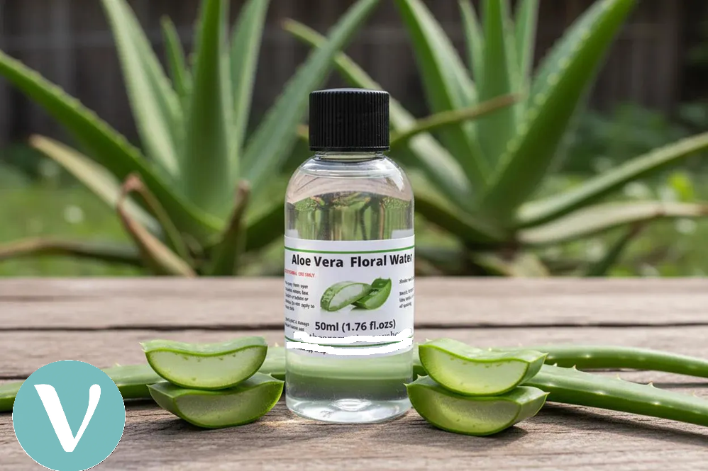 Eau florale et aloé vera