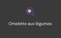 Omelette aux légumes