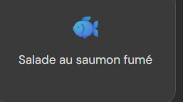 Salade de saumon fumé