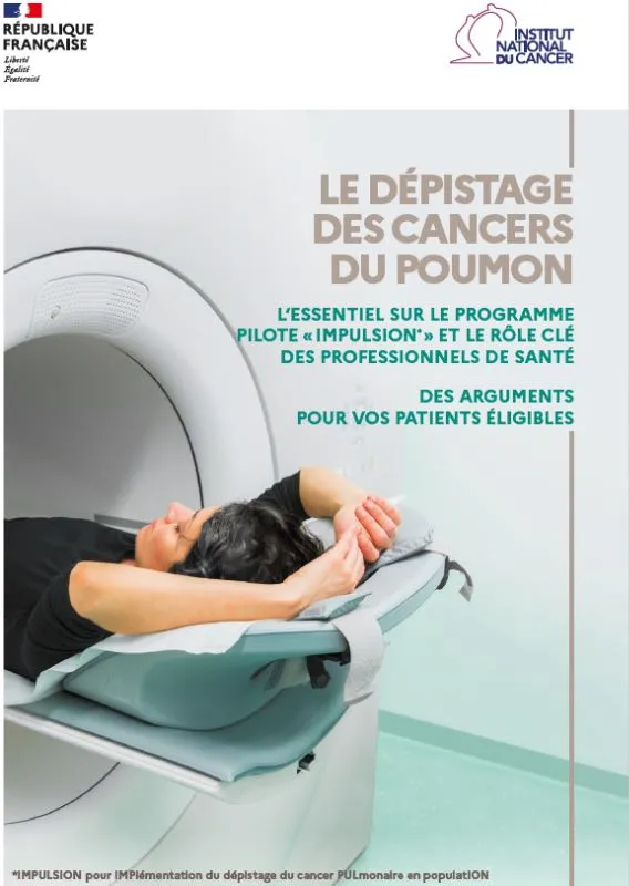 L'Institut national du cancer met en place un programme pilote de dépistage des cancers du poumon nommé "IMPULSION" (IMPlémentation du dépistage du cancer PULmonaire en populatION).